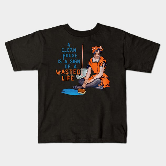 Housework Kids T-Shirt by Orange Otter Designs